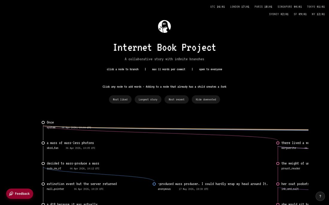 internetbookproject.com homepage