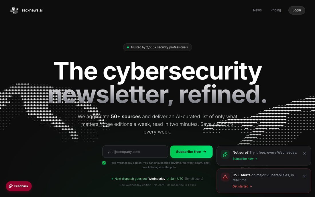 sec-news.ai homepage